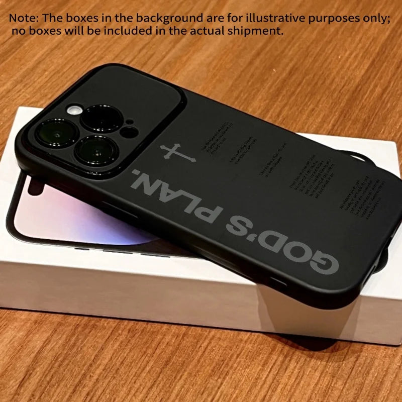 God's Plan Slogan Pattern Phone Case For iPhone 17 16 Pro Max 15 14 13 12 11 XS XR X Air 16 15 Plus Shockproof TPU Bumper Cover